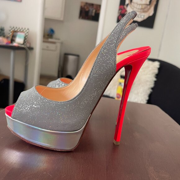 Christian Louboutin Fetish Peep Sling size 37.5 - Picture 4 of 8